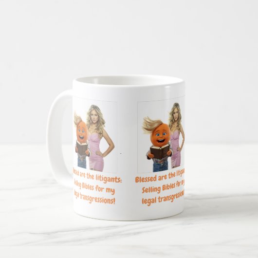 Gezegend zijn de procespartijen koffiemok (Voorkant links)