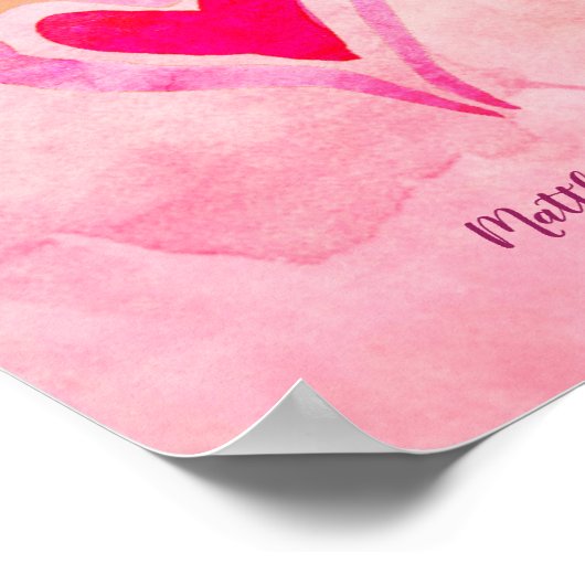 Gezegend zijn de pure harten - Matthew 5:8 Poster (Hoek)