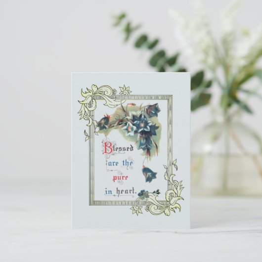 Gezegend zijn de pure hartslag briefkaart (Staand voorkant)