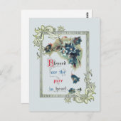 Gezegend zijn de pure hartslag briefkaart (Voorkant / Achterkant)