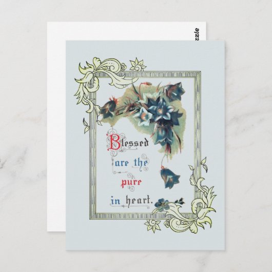 Gezegend zijn de pure hartslag briefkaart (Voorkant / Achterkant)