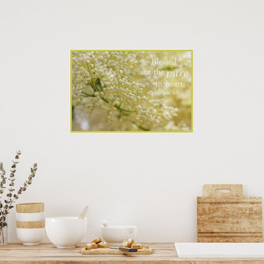 Gezegend zijn de Pure in Heart Poster (Keuken)