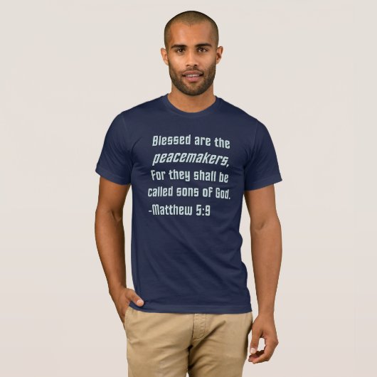 Gezegend zijn de voetgangers t-shirt (Voorkant volledig)