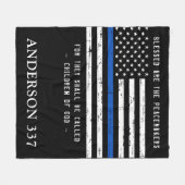 Gezegend zijn de voetgangers van de politie van de fleece deken (Voorkant (Horizontaal))