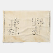 Gezegend zijn de vredeshanddoeken. theedoek (Horizontaal)