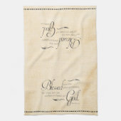 Gezegend zijn de vredeshanddoeken. theedoek (Verticaal)