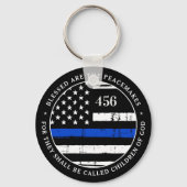 Gezegend zijn de vredeshandhavers gepersonaliseerd sleutelhanger (Voorkant)