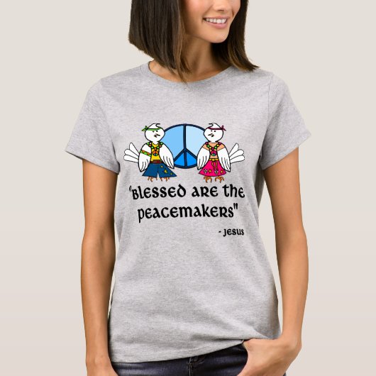 Gezegend zijn de vredestichters t-shirt (Voorkant)