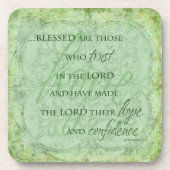 Gezegend zijn degenen die op de cork Onderzetter s (Voorkant)