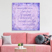 Gezegend zijn degenen die vertrouwen in Lord Canva Canvas Afdruk (Insitu (Woonkamer))