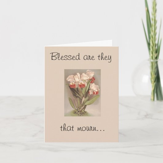 Gezegend zijn zij die rouwen om de Sympathy Card Kaart (Voorkant)