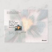 Gezegend zijn zij die treuren briefkaart (Achterkant)