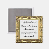 Gezegend zijn zij met mededogen voor de zwakkeren magneet (Voorkant / Achterkant)