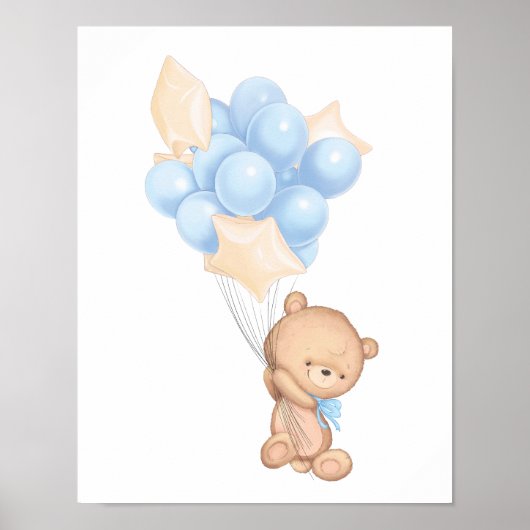 Gezegende babyjongen Nursery Poster (Voorkant)