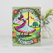 Gezegende Beltane Kaart (Staand voorkant)