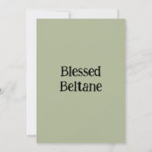 Gezegende Beltane Kaart (Achterkant)