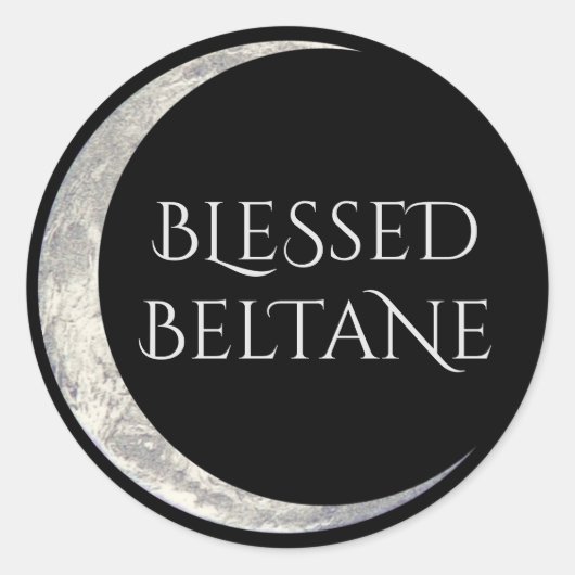 Gezegende Beltane Ronde Sticker (Voorkant)