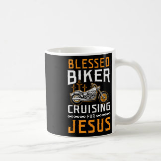 Gezegende Biker Cruising Voor Jezus Christelijke M Koffiemok
