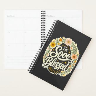 Gezegende Bloemige Christelijke Op geloof Gebaseer Planner