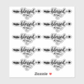 Gezegende Boho Hearts Arrow Stickers (Vel)