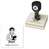 GEZEGENDE CARLO ACUTIS KATHOLIEK RUBBERSTEMPEL (Gestempeld)