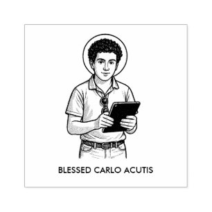 GEZEGENDE CARLO ACUTIS KATHOLIEK RUBBERSTEMPEL
