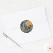 gezegende Chickadee-sticker Ronde Sticker (Envelop)