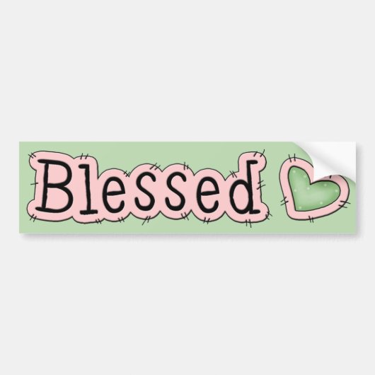 Gezegende Christelijke Bumpersticker (Voorkant)