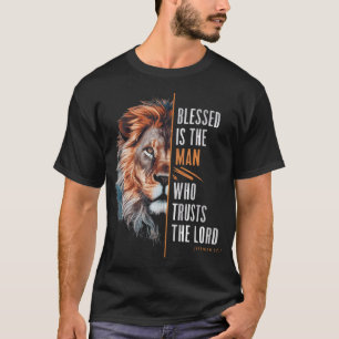 Gezegende Christelijke God Jezus Geloof Bijbelvers T-shirt