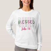 Gezegende Christelijke Kerst Vrouwen T-shirt (Voorkant)