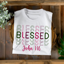 Gezegende Christelijke Kerst Vrouwen T-shirt