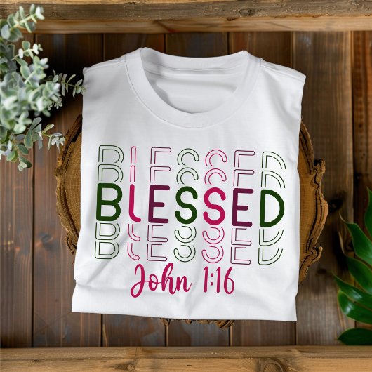 Gezegende Christelijke Kerst Vrouwen T-shirt
