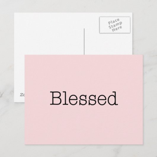 Gezegende citaten Roze Inspirerend Faith Quote Briefkaart (Voorkant / Achterkant)