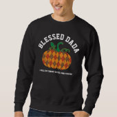 GEZEGENDE DADA Plaid Pumpkin Thanksgiving Herfst Trui (Voorkant)