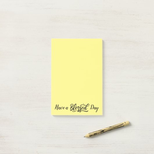 Gezegende dag post-it® notes (Op bureau)