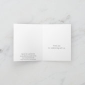 Gezegende doop dank u kaart (Binnen)