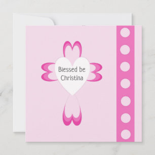 Gezegende doop Dank u, platte Kaart