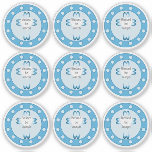 Gezegende doop Stickers (Voorkant)