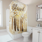 Gezegende dreamcatcher douchegordijn (In situ)