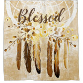 Gezegende dreamcatcher douchegordijn (Voorkant)