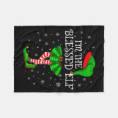 Gezegende Elf Kerst Overeenkomst Familie Vrouwen M Fleece Deken (Voorkant (Horizontaal))