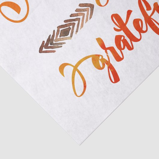 gezegende en dankbaar Thanksgiving Tissuepapier (Detail)