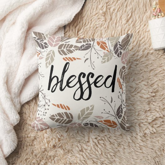 Gezegende en Thankful Pillow Kussen (Deken)