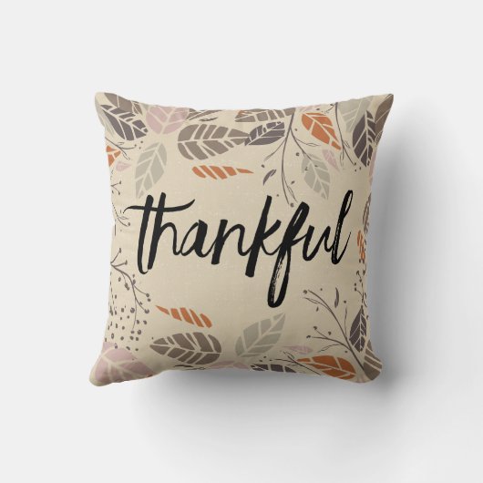 Gezegende en Thankful Pillow Kussen (Achterkant)