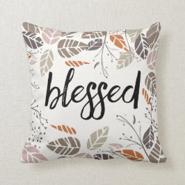 Gezegende en Thankful Pillow Kussen