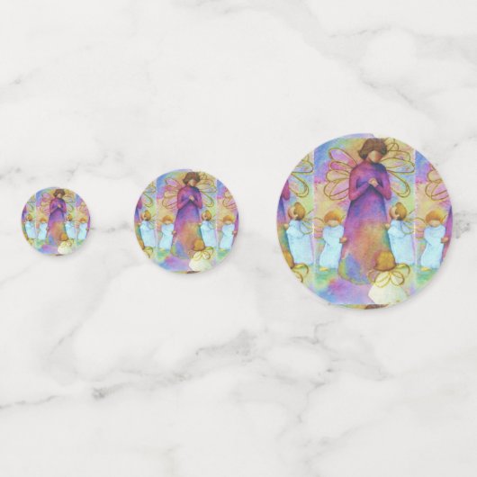 GEZEGENDE ENGELEN TAFEL CONFETTI (Voorkanten)