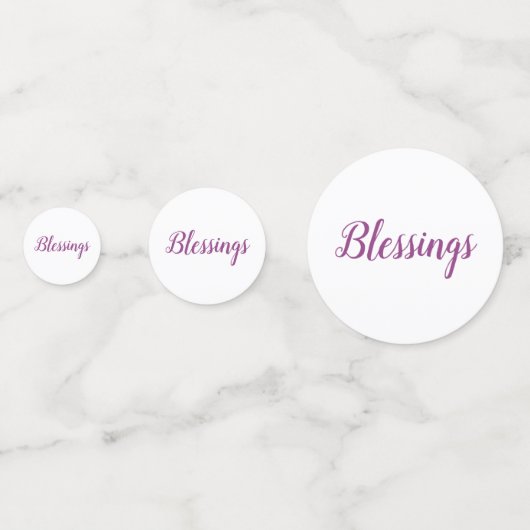 GEZEGENDE ENGELEN TAFEL CONFETTI (Achterkanten)