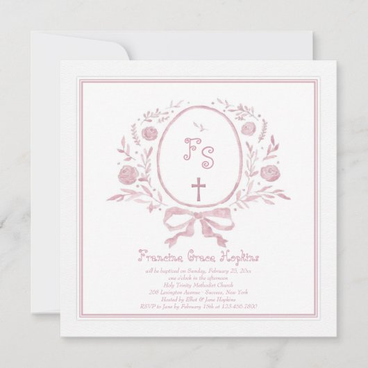 Gezegende Evenementsuitnodiging Kaart (Voorkant)