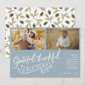 Gezegende Familie Foto Kerstvakantie (Voorkant / Achterkant)