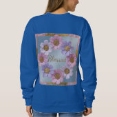 Gezegende Faux Glitter Flowers Sweatshirt (Achterkant)